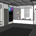 MO BEAR Store Interior With Cashier Counter Staircase And Display Shelves