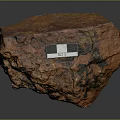 Rock Block Rock Block Rock Specimen Boulder Big Stone Block Rock Stratum Rock Stratum Rock Stratum Rock 3d model