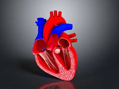 3D Human Heart Anatomical Model Medical Device For Medical Study And Education 3d model
