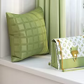 White Multi Tiered Clothes Rack Featuring Purple Cardigan Brown Bag Green Curtains And Decor