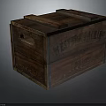 Vintage Wooden Storage Crate With Western Packing Chicago Branding And Metal Handles