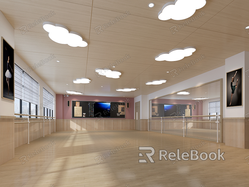 Modern Dance Room Dance Classroom model