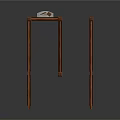 Wooden Railing Components With Corner And Straight Sections And Decorative Posts
