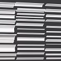 Collection of Sleek Metallic Decorative Lines in Various Sizes and Shapes for Design Projects