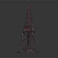 Retro Crane Manual Crane 3d model