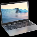 Sleek Silver ASUS VivoBook Laptop With Ocean Wave Display And Metal Body Design