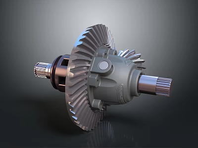 Industrial Equipment High Precision Mechanical Gear Shaft With Metal Components And Structure Design 3d model