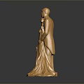 Golden Bride And Groom Embracing Figurine For Home Decor With Reflective Base