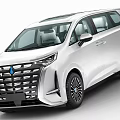 Modern White MPV Car With Dual Sunroof And Stylish Front Grille Design