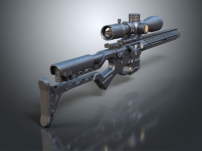 Modern Sniper Gun Sight Sniper Rifle Sci-Fi Sniper Rifle model