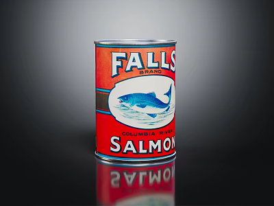 canned fish canned sardines 3d model