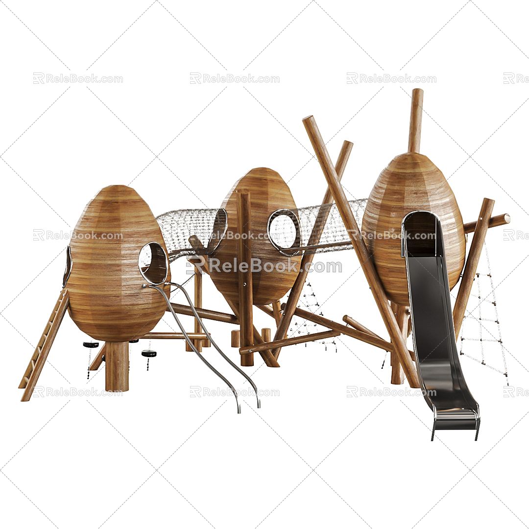 Outdoor children's play equipment Modern play equipment 3d model