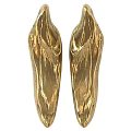 Golden Metal Decorative Handle for Furniture Cabinet with Textured Surface