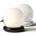 Modern minimalist glass ball stone table lamp 3d model