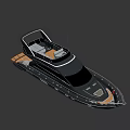 Elegant Black Luxury Yacht Exterior Design With Sleek Hull And Deck Features