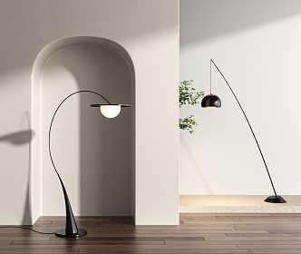 Floor lamp combination 3d model