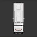 White and Gray Eco Energy Refuse Truck with Orange Warning Lights and 51 ST Logo