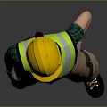 modern worker european worker mechanic builder 3d model