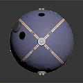 Modern Spherical Spacecraft With Antennas And Green Modules For Space Exploration