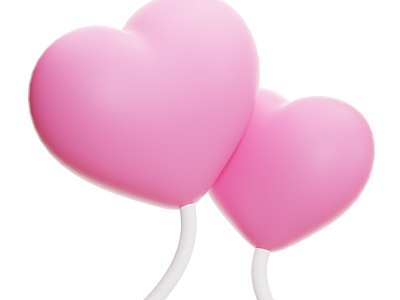 Modern Balloon Cartoon Balloon Love Balloon Party Decorations 3d model