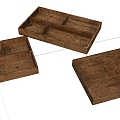 Modern Wooden Box Old Wooden Box 3d model