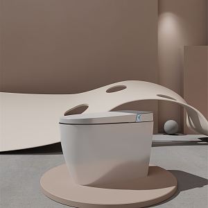 Modern toilet personality exhibition hall 3d model