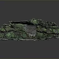 Architectural Topographic Model With Green Pink Gray Irregular Terrain Pathways And Divided Regions