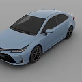 Light Blue Toyota Sedan With Modern Design Sleek Exterior Black Wheels And Windows