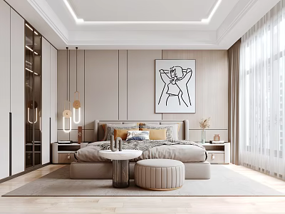 Modern Bedroom 3d model