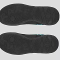 Black HEAD Athletic Training Shoes With Blue Accents And Geometric Patterns