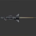 Modern fighter sci-fighter sci-fighter space fighter 3d model