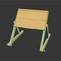 Portable Wooden Folding Table With Stable Legs For Home Daily Use