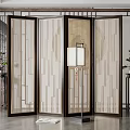 New Chinese Style Screen Partition 3d model