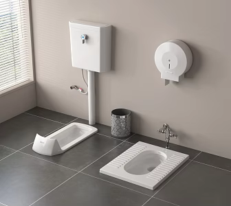 squatting pan 3d model