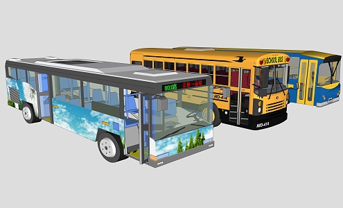 Transportation Bus 3d model