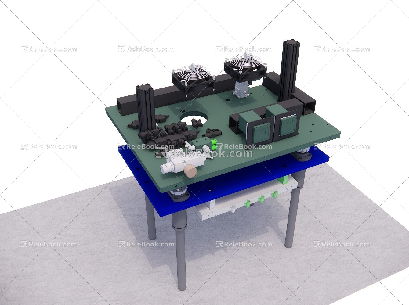 Hot plate unit 3d model