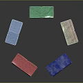 Colorful Upholstered Furniture Benches In Various Colors With Padded Seats And Metal Legs