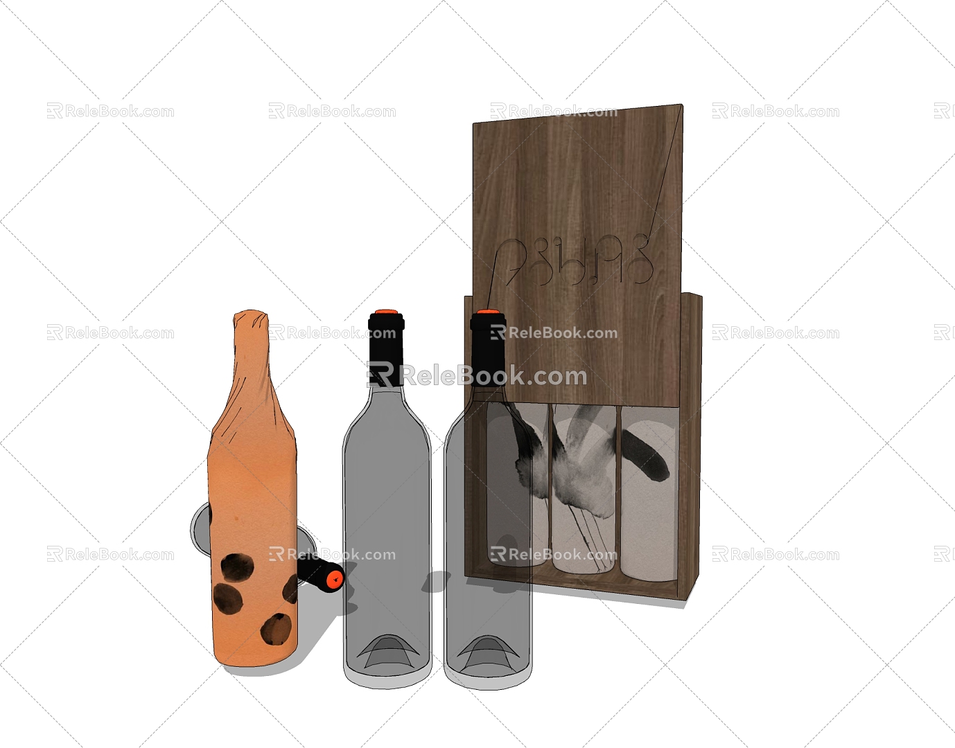 Wine Bottle 3d model