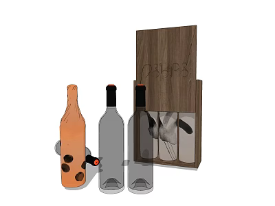 Wine Bottle 3d model