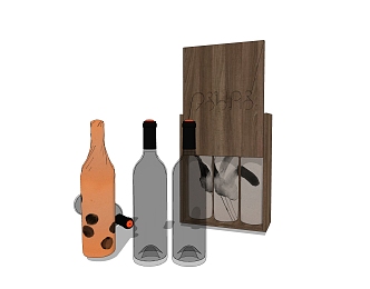 Wine Bottle 3d model