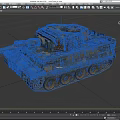 Military Camouflage Armored Tank Featuring Detailed Tracks Turret And Mesh Armor