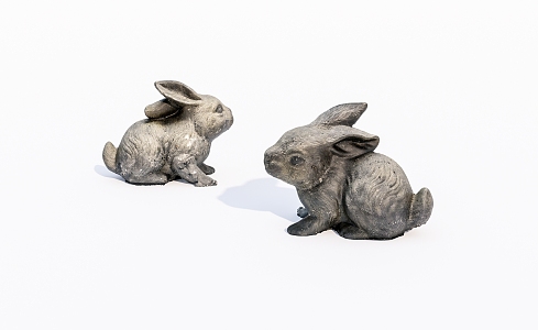 Rabbit shape ornaments 3d model