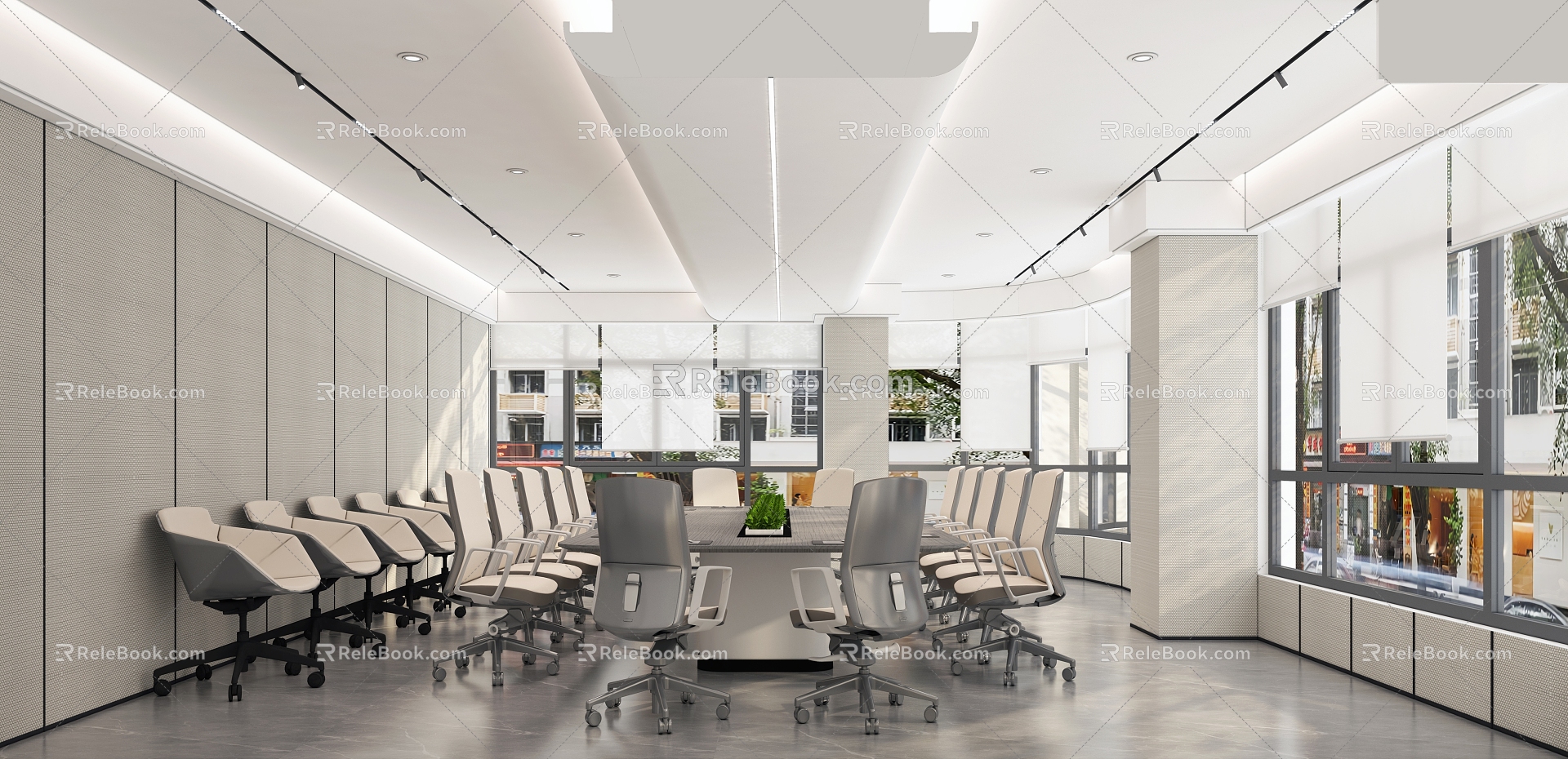 Modern Conference Room 3d model