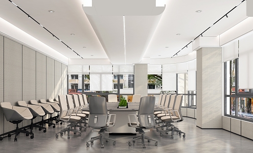 Modern Conference Room 3d model