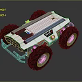 All Terrain Robotic Vehicle With Large Tires And Durable Chassis For Off Road Use