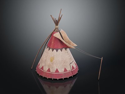 Modern Tent Indigenous Tent 3d model