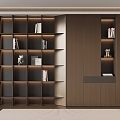 Italian Minimalist Bookcase 3d model