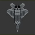 Military Fighter Jet Weapon 3D Model With Modern Design And Detailed Structure