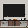 New Chinese TV Cabinet New Chinese TV Cabinet 3d model