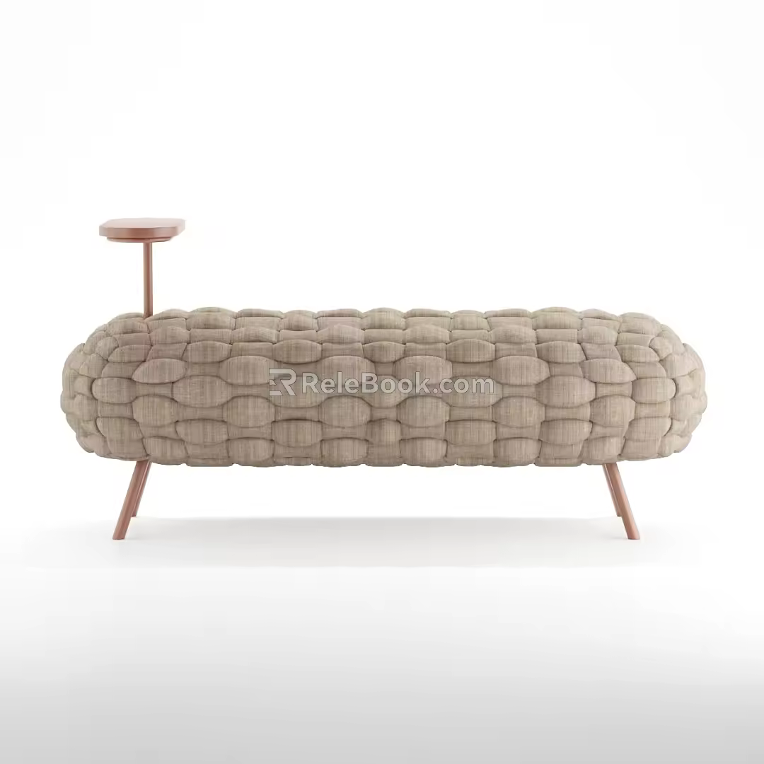 Nordic sofa stool sofa 3d model